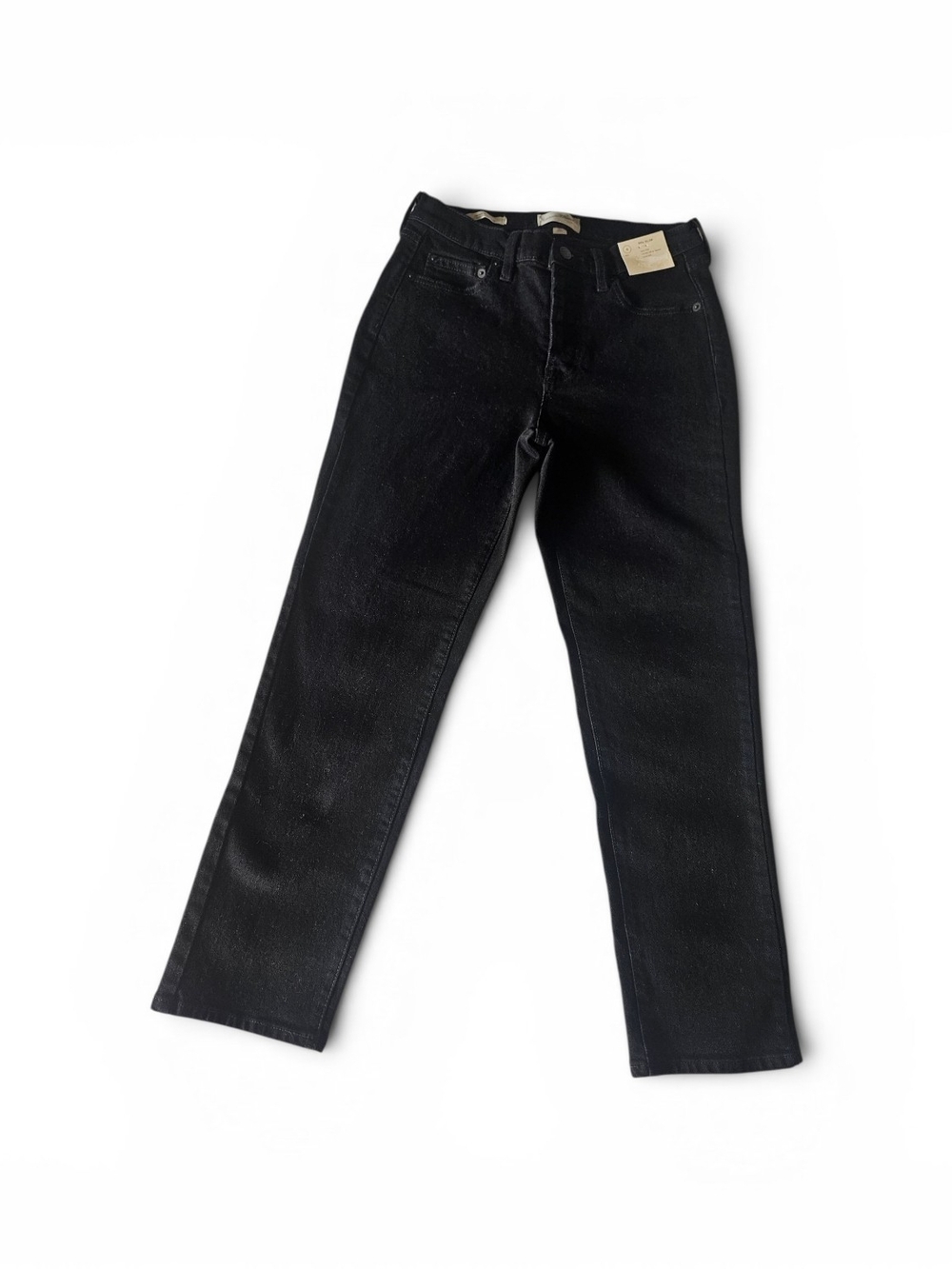 Universal Thread Mid Rise 80's Slim Black Jeans Button Fly Size 8R